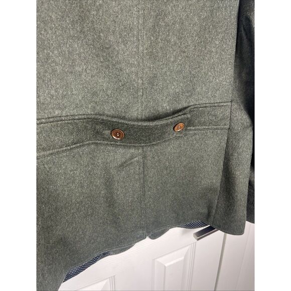 Vistula Green Wool Military Style Jacket EU mens 52 Slim Italian Steampunk - Picture 8 of 16